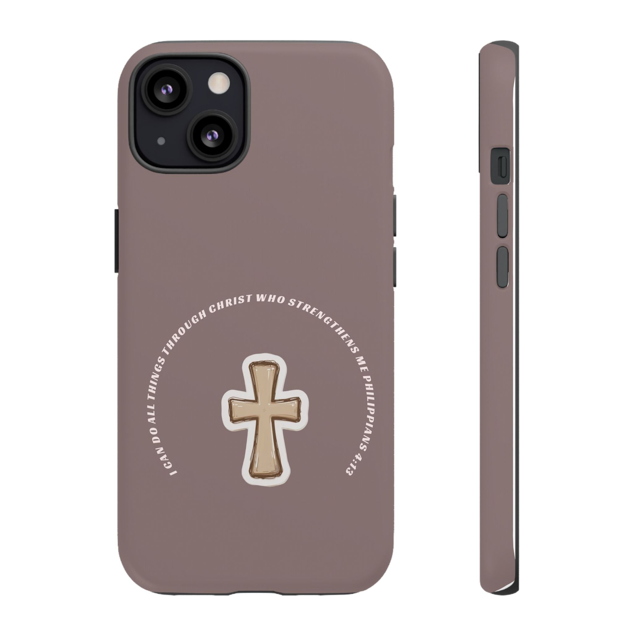 “I Can Do All Things Through Christ”- hard protective iPhone case in matte and glossy finish
