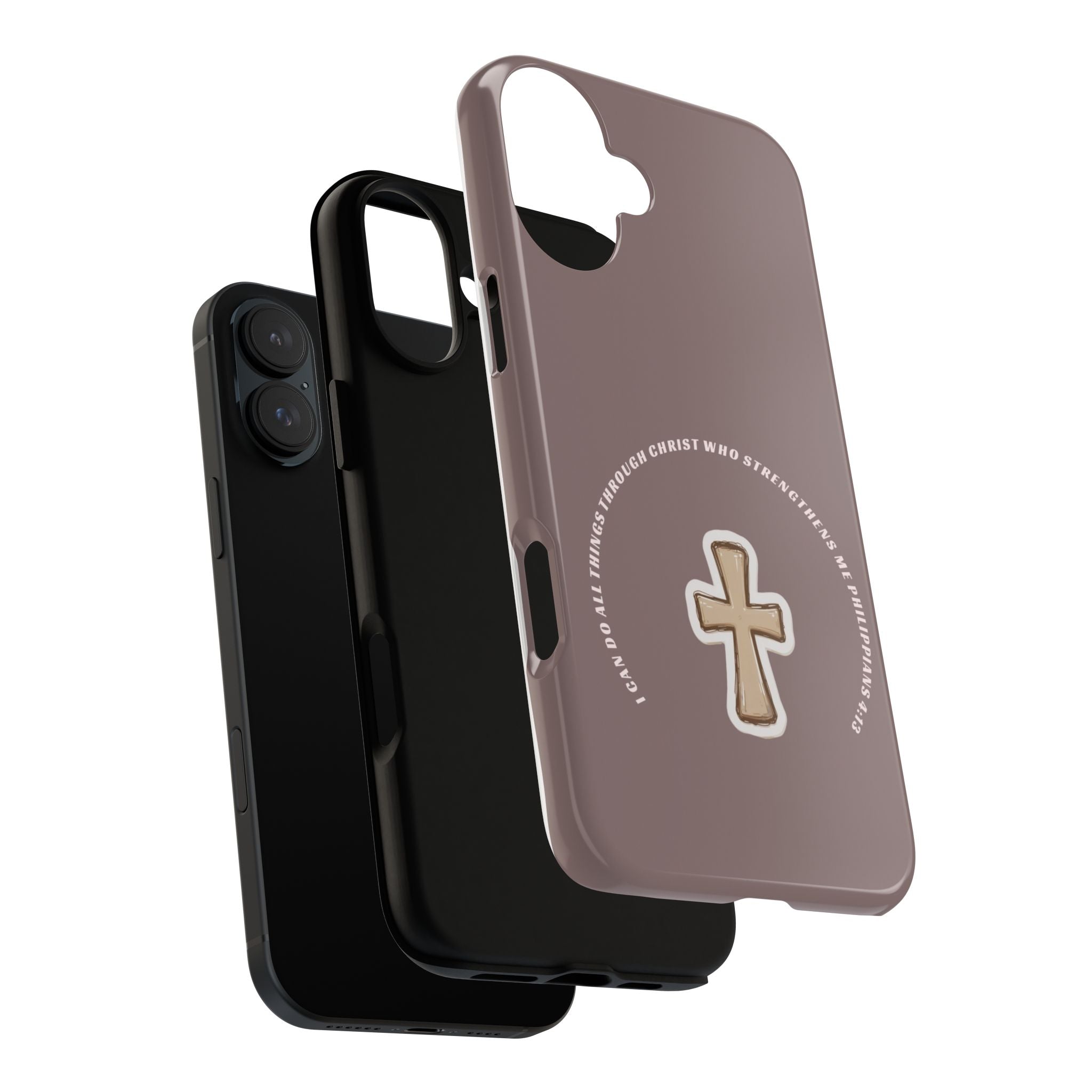 “I Can Do All Things Through Christ”- hard protective iPhone case in matte and glossy finish