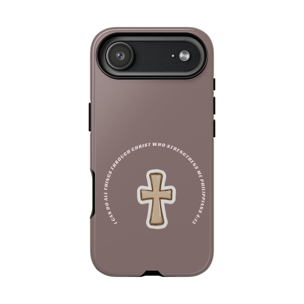 “I Can Do All Things Through Christ”- hard protective iPhone case in matte and glossy finish