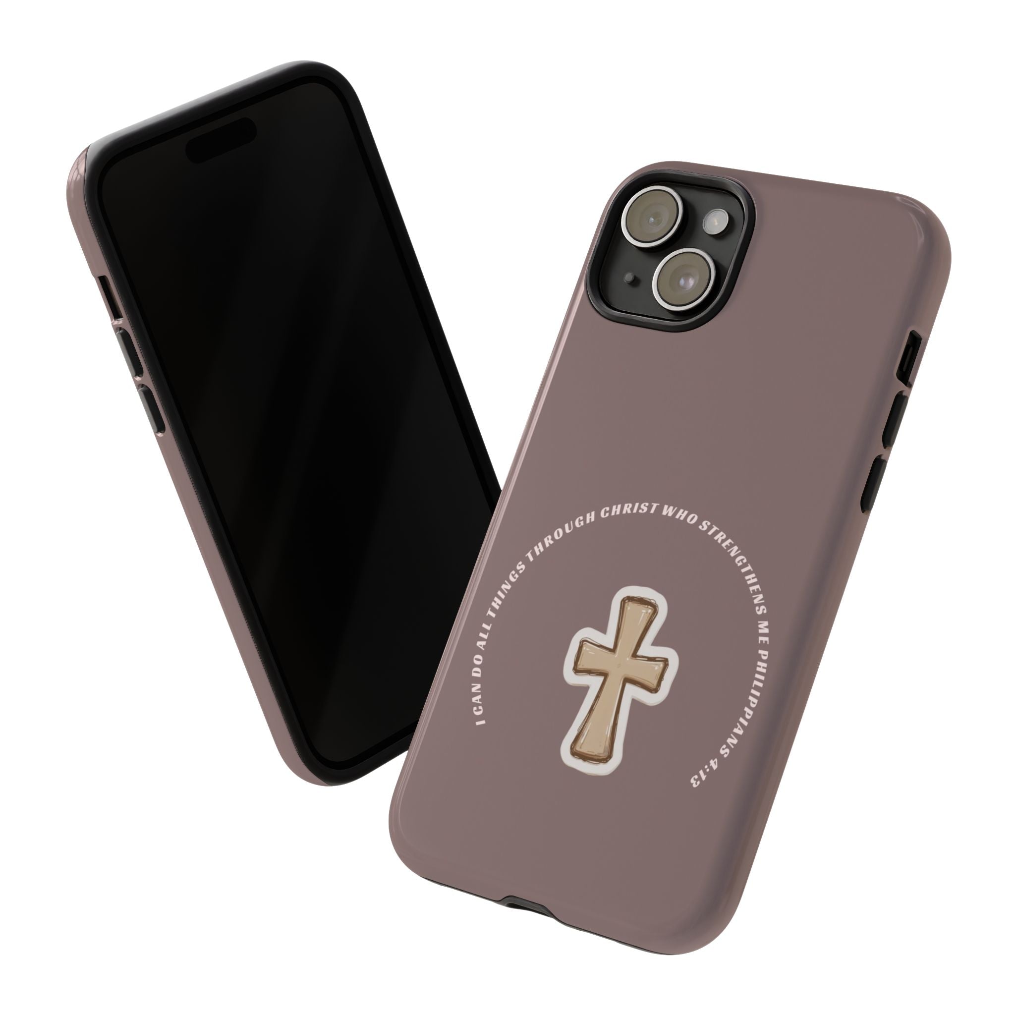 “I Can Do All Things Through Christ”- hard protective iPhone case in matte and glossy finish