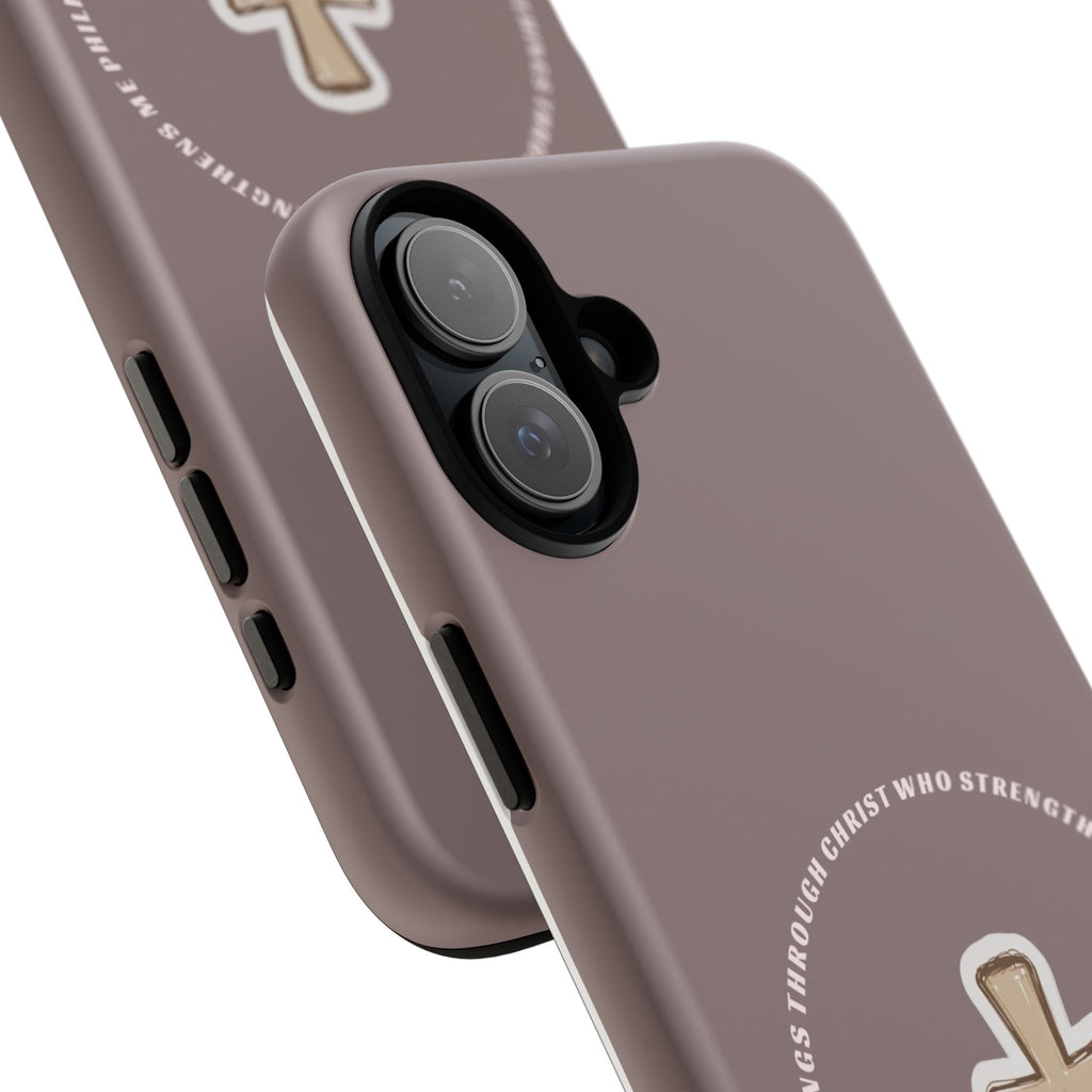 “I Can Do All Things Through Christ”- hard protective iPhone case in matte and glossy finish