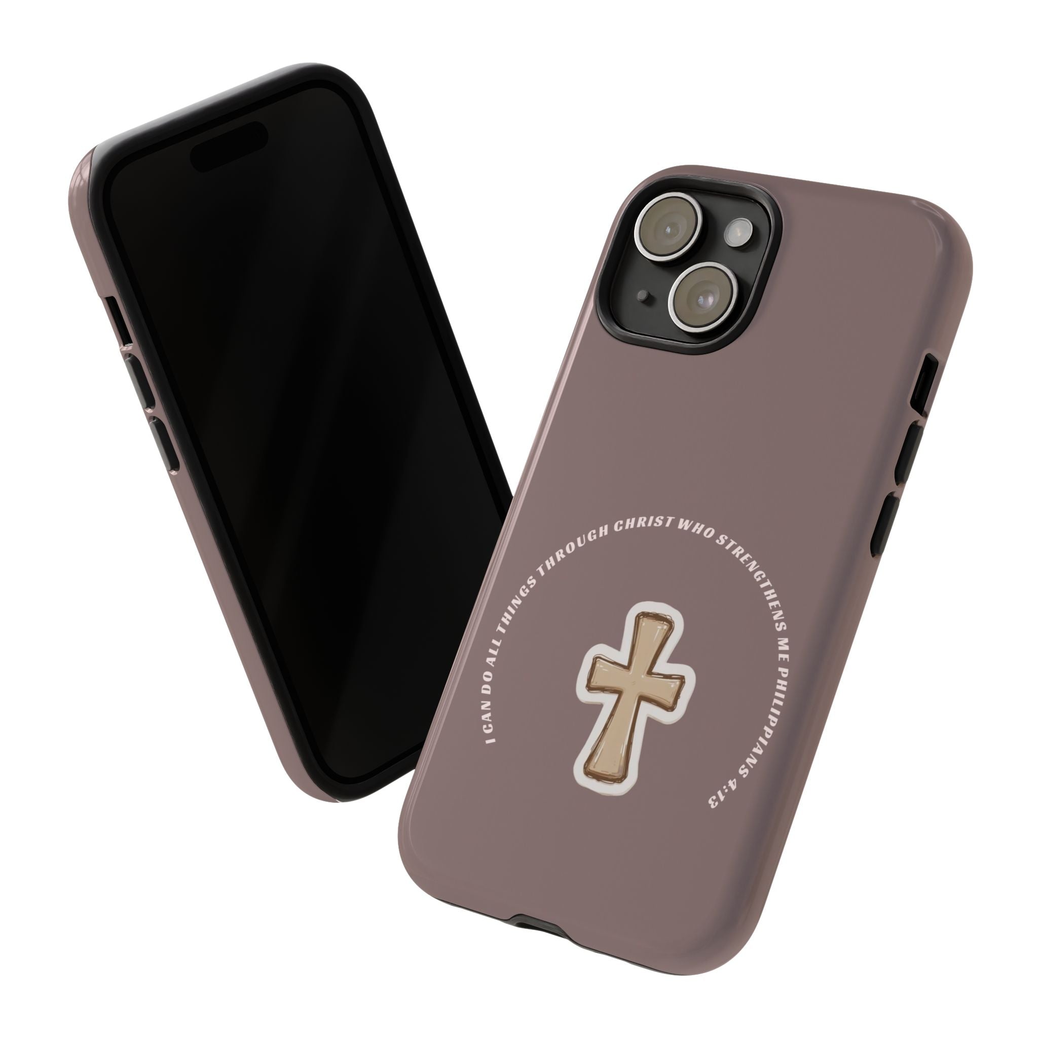 “I Can Do All Things Through Christ”- hard protective iPhone case in matte and glossy finish