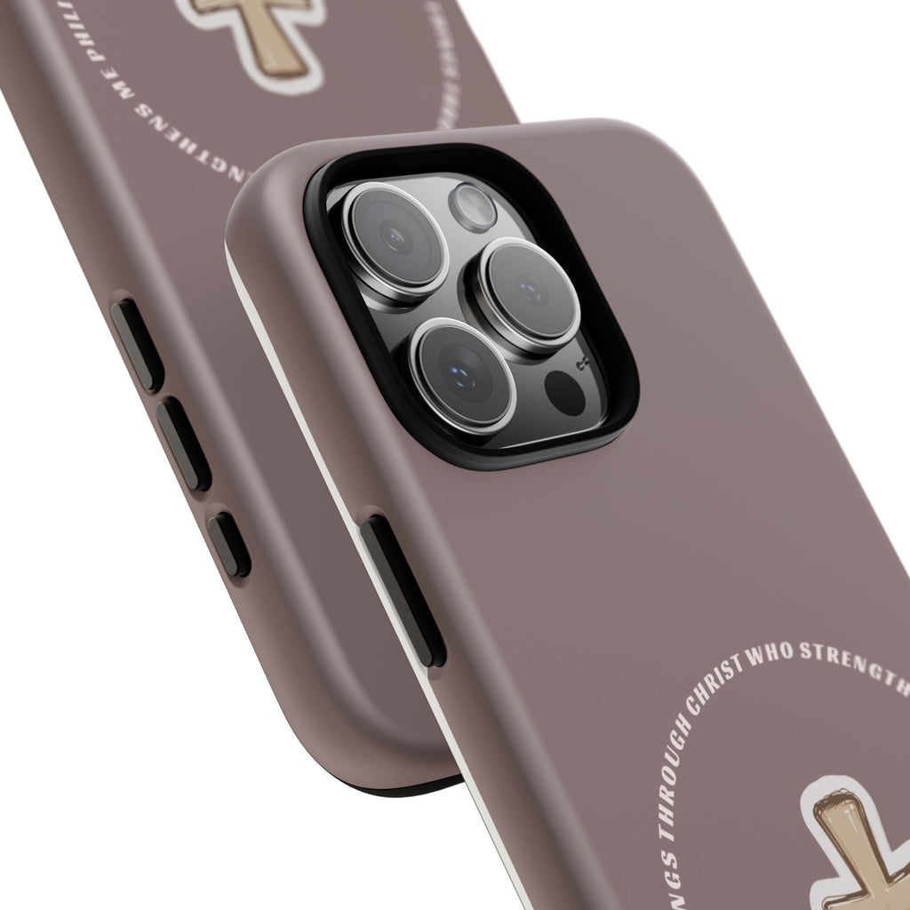 “I Can Do All Things Through Christ”- hard protective iPhone case in matte and glossy finish