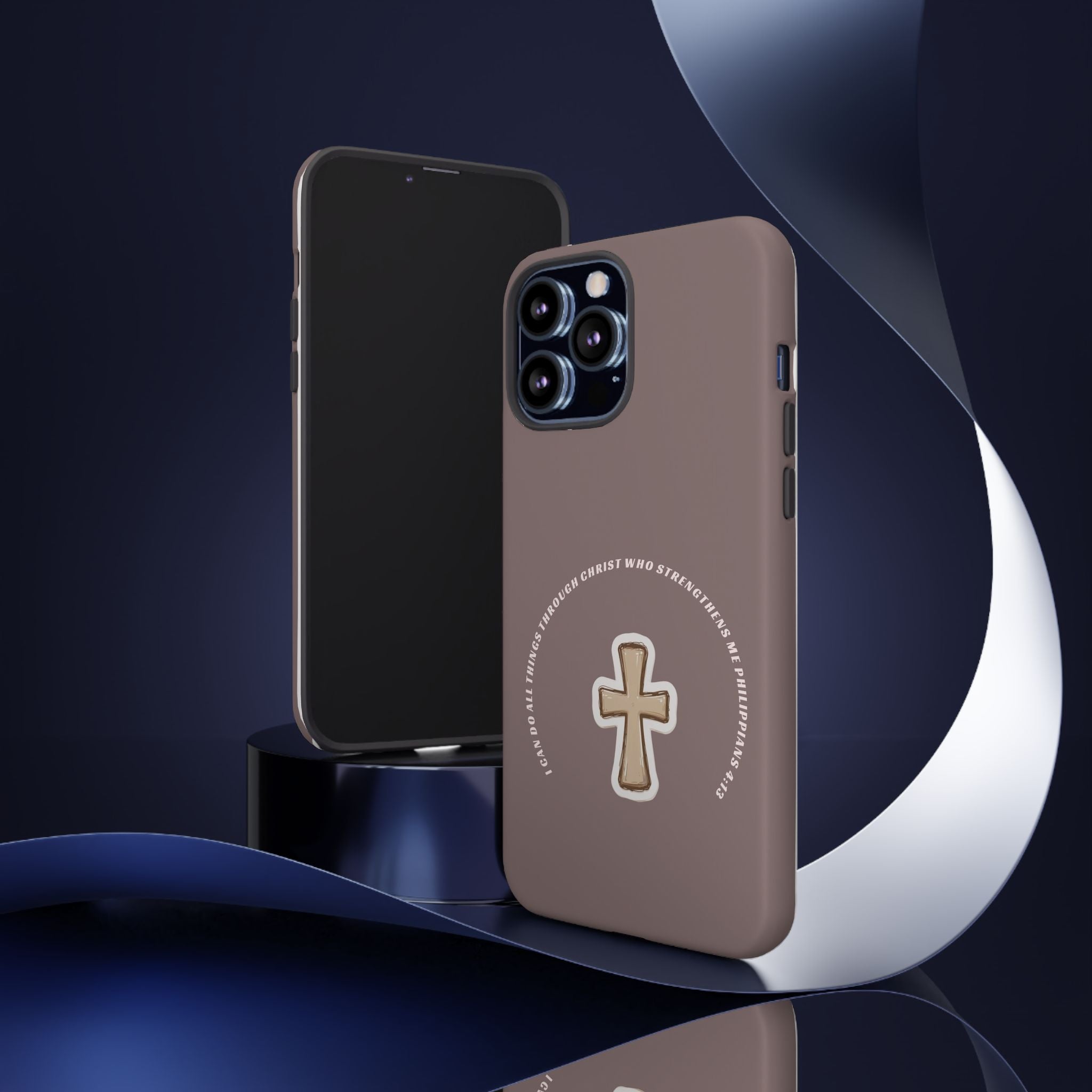 “I Can Do All Things Through Christ”- hard protective iPhone case in matte and glossy finish